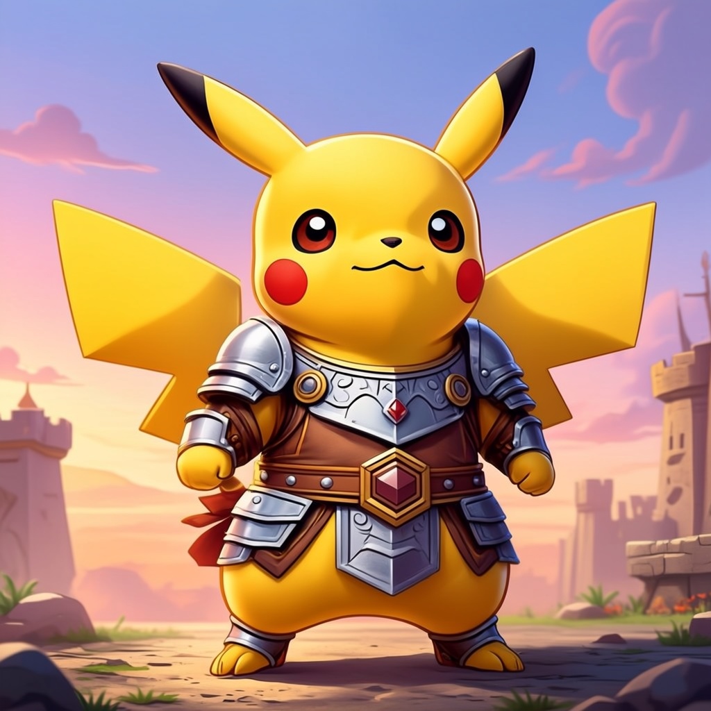 AI Image Generator - GLM Image: quiero un pikachu con traje de shin godzilla